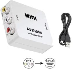  Adaptor convertor video-audio 3x RCA la HDMI 1080P (ADAP3RCA-HDMI)