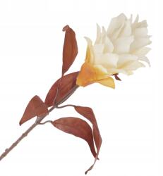  Művirág ágak, 80cm, barna és fehér, egzotikus növények (KWO2008/WHITE)