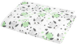 AKUKU A0258 - PEVA pelenkázó lap 55×70 cm - Szürke-menta baglyos (A0258)