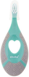 AKUKU Első fogkefe 0-2 év - Menta/szürke (A0157)