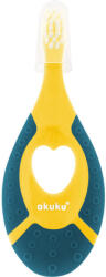 AKUKU Első fogkefe 0-2 év - Sárga/tengerészkék (A0158)