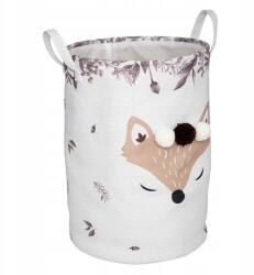  Gyerek játékkosár Róka Fox pomponokkal 35 cm zsák rendszerező nagy (1742398)