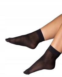 Mona Queen Size harisnya, Size 8/10, pöttyös, 30 DEN, fekete (MQ-W-FQ21-010040027-010233-8/10)