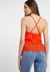 Even&Odd Narancs Színű Hímzett Top Xl-es Méret