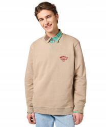 Wrangler Férfi pulóver Wrangler smal logo crew neck Timberwolf XL (112364092)