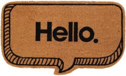 H&S Decoration Lábtörlő, Hello, 75×45cm, kókuszrost, csúszásgátló PVC alj (A45500490-1)