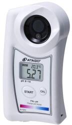 ATAGO PAL-pH digitális pH mérő (pH 0, 00 - 14, 00, osztás: 0, 01) 100 mérés rögzítése, NFC adatátvitel (4321)