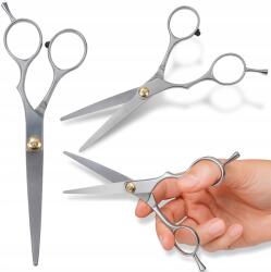 Przydasie. pl Fodrász Olló, rozsdamentes acél, egyenes hajvágó, 16.5cm, ezüst színű, önélező (#2611)