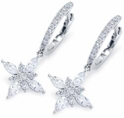 White & Black Csillag marquise gyémánt fülbevaló - 0, 71 karát (AU14075)