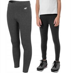 4F pamut leggings gyerekeknek, szürke, Size 128 (HJZ22 JLEG001)