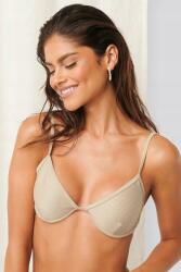 NA-KD Bézs Bikini Felső, Size XS, 90% poliészter, 10% elasztán