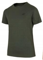 4F zöld pamut póló, fiúknak, khaki színű, 100% pamut, Size 140 (4FJWMM00TTSHM1626-43S)