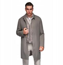 Ombre Férfi kabát, Size L, levehető mellénnyel, hamuszürke, poliészter (169715)
