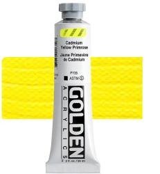 Golden Acrylics Heavy Body akrilfesték, 59 ml - 1135, cadmium yellow primrose