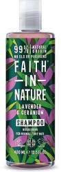 Faith in Nature natúr levendula és geránium sampon száraz hajra - 400 ml