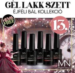 Mystic Nails Gél lakk Szett 13 - Éjféli bál (HEMA-free) - 6 db x 6 ml