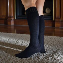 Aura Via Női térdzokni puha akril hatású Fekete, 38-41 106624