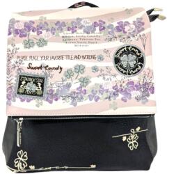 Sweet Candy Négylevelű női hátizsák 27 cm - Fekete
