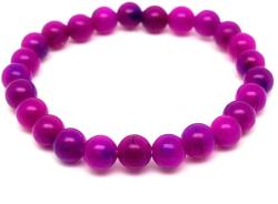R. M. ékszer Jáde színezett gyerek golyó karkötő pink 6mm (058578)
