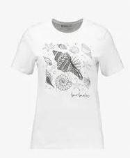  Póló Kagyló Mintával, Size M, fekete