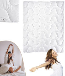 GordonToys Pătură moale și confortabilă antialergică din microfibră, 140 x 200 cm, albă (KOŁDRA STANDARD)
