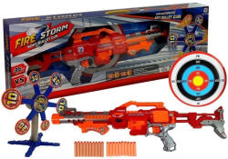 LEAN Toys Carabină Spumoasă cu Țintă Rotativă și Săgeți 66 cm (7522)