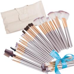 Verk Group Set de 24 pensule profesionale de machiaj cu husă (24380)