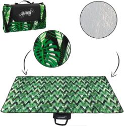 Gardenline Pătură de Picnic Impermeabilă cu Model Monstera, 200x200 cm (RUG5769) Patura