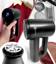 GordonToys Curățător de haine cu acumulator, 3 viteze, afișaj LED și cablu USB (GOLARKA DO UBRAŃ ELECTO FS-9955A)