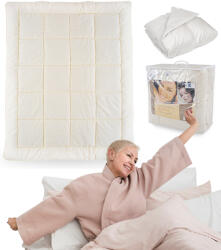 GordonToys Pătură de lână Beatris 160 x 200 cm, respirabilă, naturală, confortabilă (KOŁDRA BEATRIS 160 X 200) Patura