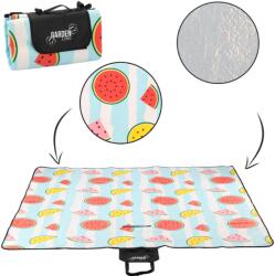 Gardenline Pătură de Picnic Impermeabilă cu Model Fructe, 200 x 200 cm (RUG5776) Patura