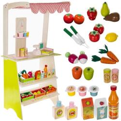 Kruzzel Stand din Lemn cu Accesorii Kruzzel 24888 (00024888)