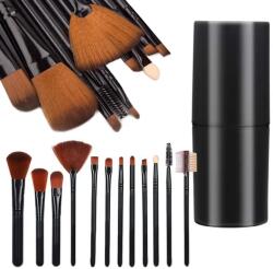 Verk Group Set profesional de 12 pensule de machiaj cu etui (24382)