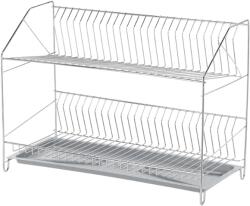BackHomeLiving Uscător de vase cromat cu două nivele - 50 cm (AND0198) Uscator vase