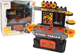 LEAN Toys Atelier de Bricolaj Creativ cu 57 de Piese, Masă și Unelte Incluse (12146) Set bricolaj copii