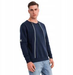 Ombre Férfi Ombre pulóver, sötétkék, díszcipzáros, Size XXL, pamut (161853)