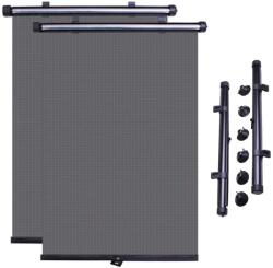VERK GROUP Set de 2 rolete auto pentru protecție solară, negre (01307)