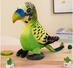 LEAN Toys Papagal de Pluș Verde Mascotă 20 cm (16847)
