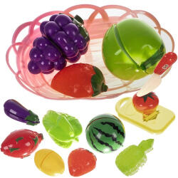 Kruzzel Set de tăiere fructe și legume- cu tocător și coș (00022576) Bucatarie copii