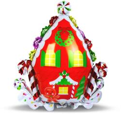 Family Collection Baloane din folie de aluminiu în formă de turtă dulce de Crăciun - 67 x 71 cm (58969B)
