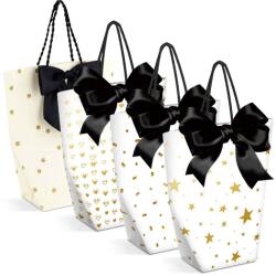 Family Sac de cadouri - hârtie - 114 x 64 x 146 mm - 4 modele / pachet - 12 buc / pachet (58308)