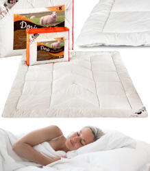 GordonToys Pătură confortabilă Doris cu umplutură din lână de oaie și husă microfibră respirabilă, ideală pentru toate anotimpurile, 140 x 200 cm (KOŁDRA DORIS 140 X 200) Patura