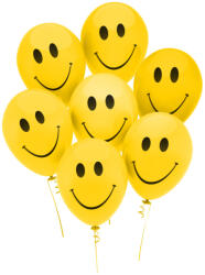 Family Collection Set de Baloane Galbene cu Zâmbete Smiley - 12 buc (50101)