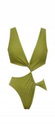 Shein Egyrészes Fürdőruha Zöld, 1HH Szoknyával Együtt