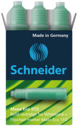 Schneider Utántöltő patron tábla- és flipchart markerhez 3 db/csom Schneider Maxx Eco 110 zöld (165504)