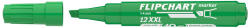 ICO Flipchart marker vízbázisú 1-4mm, vágott Artip 12XXL zöld (9580081003)