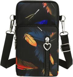 EdiBazzar Fekete városi telefontartó táska, 2 az 1-ben, kicsi (Mała wygodna funkcjonalna torebka damska)