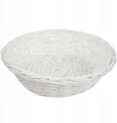 Vipolimex 38cm fonott virágcserép kaspó, kerek, fehér, védőfóliás (CR356-39W)