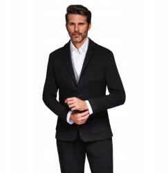 Ombre Férfi Slim zakó, fekete, Size S, poliészter, pamut (167003)