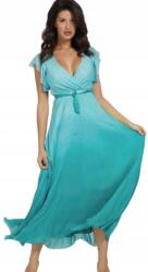 GUESS Türkizkék Ruha Maxi Békával És Selyemmel S Gxl